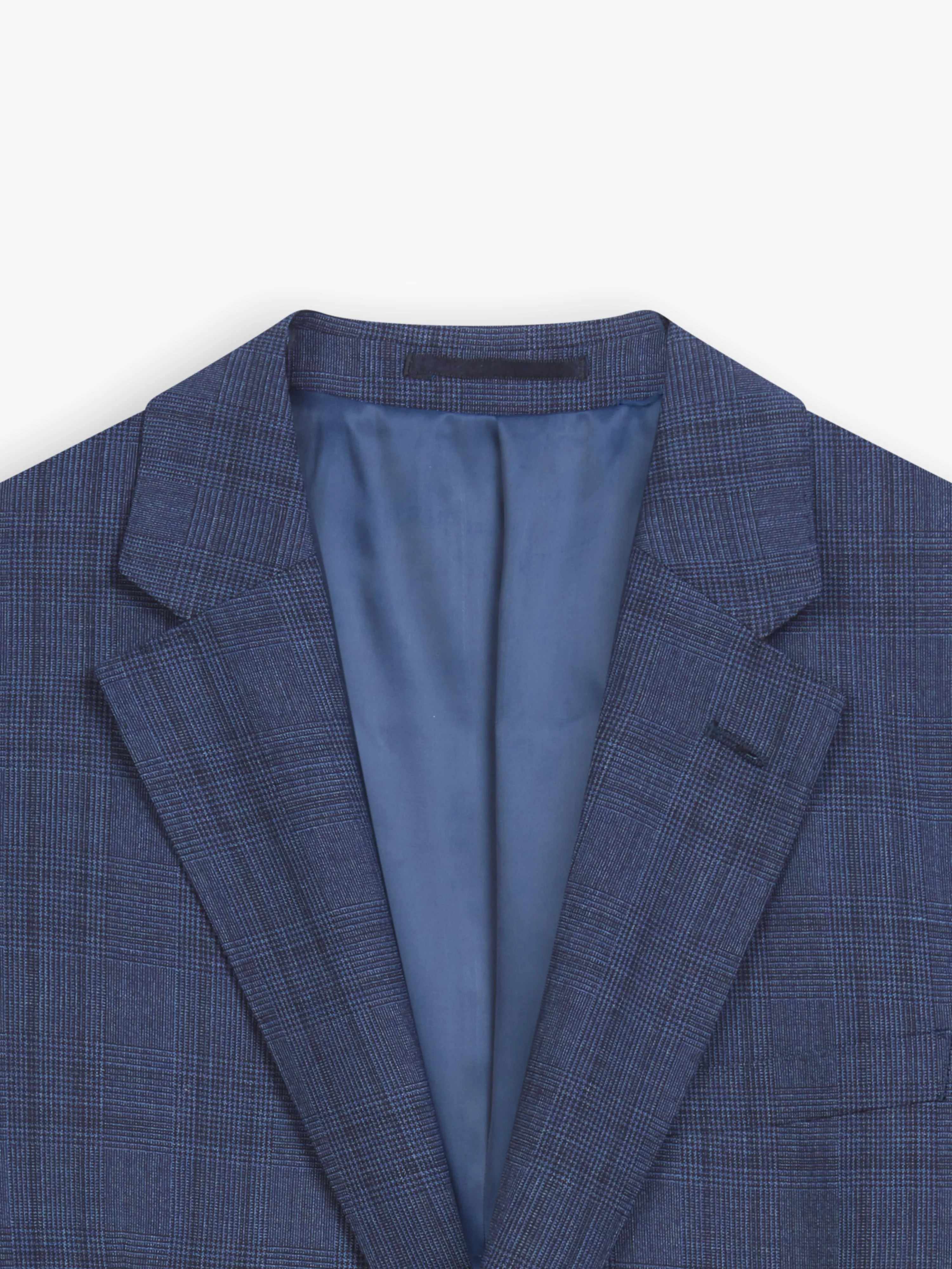 Kingaby Infinity Slim Fit Navy Blue Check Jacket