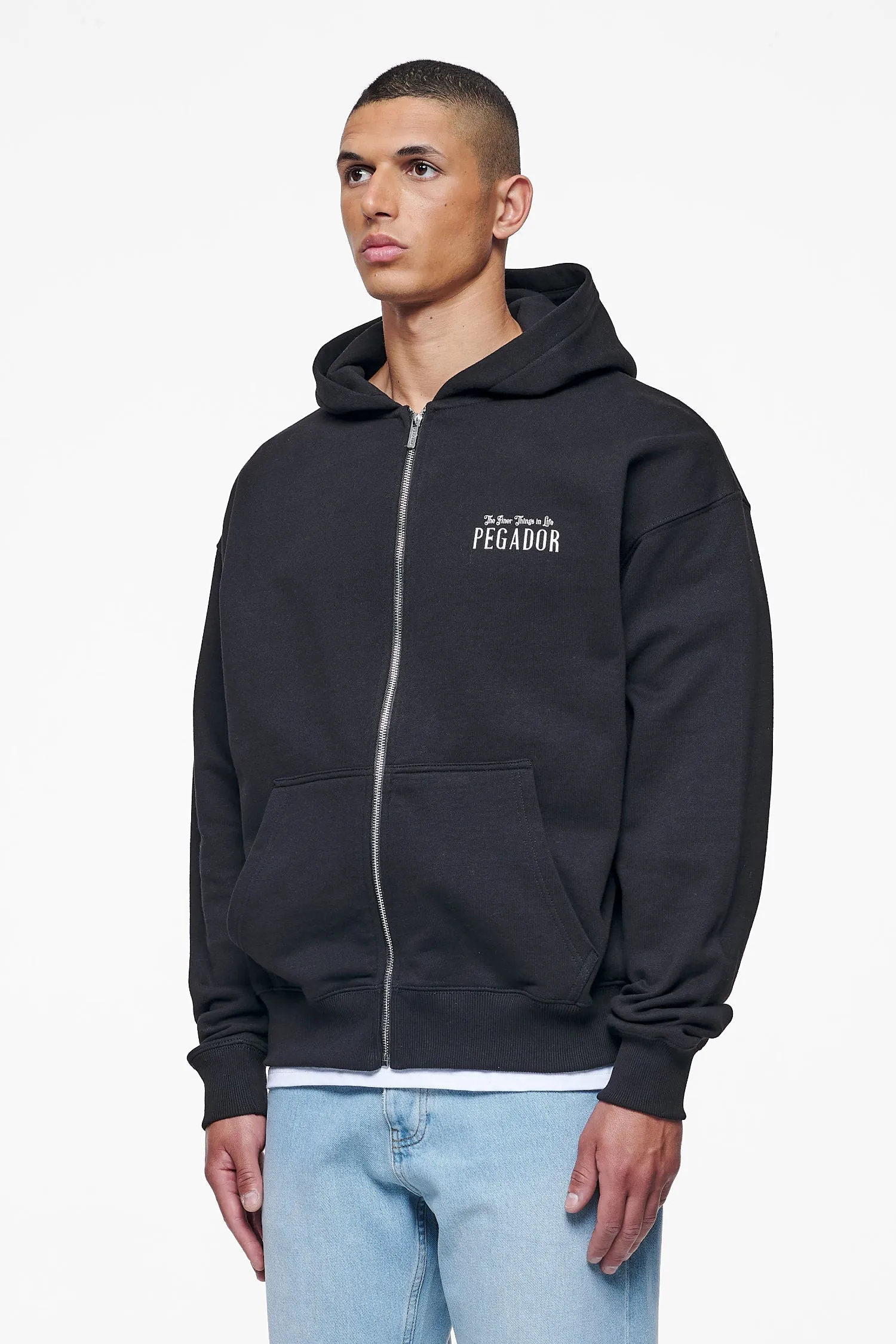 Leander Oversized Sweat Jacket Black