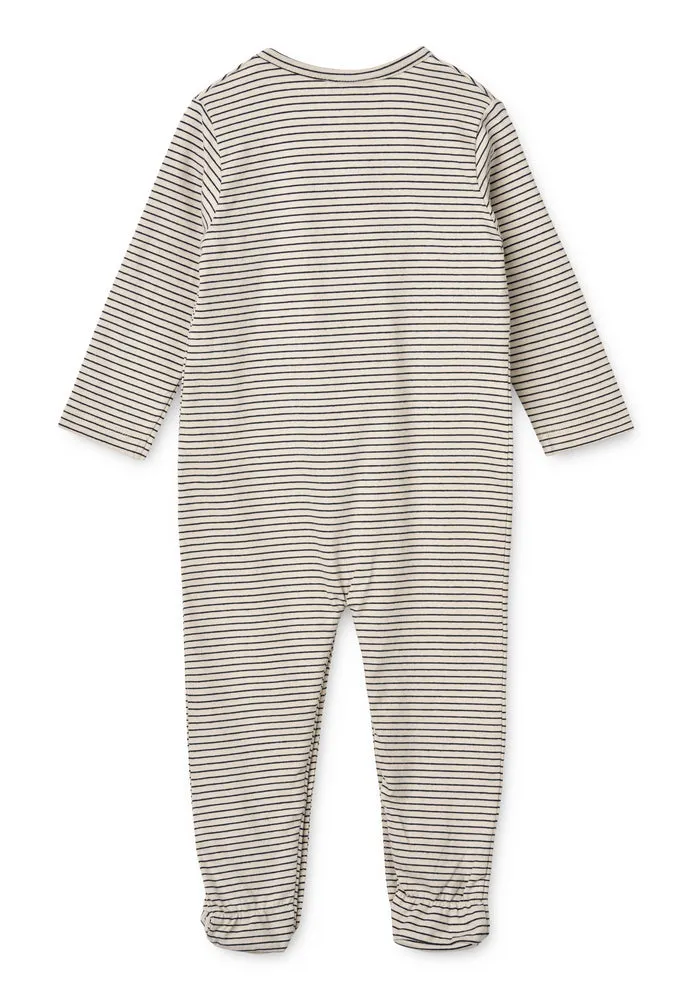 Liewood, Bolde Baby Stripe Jumpsuit, Classic Navy Stripe