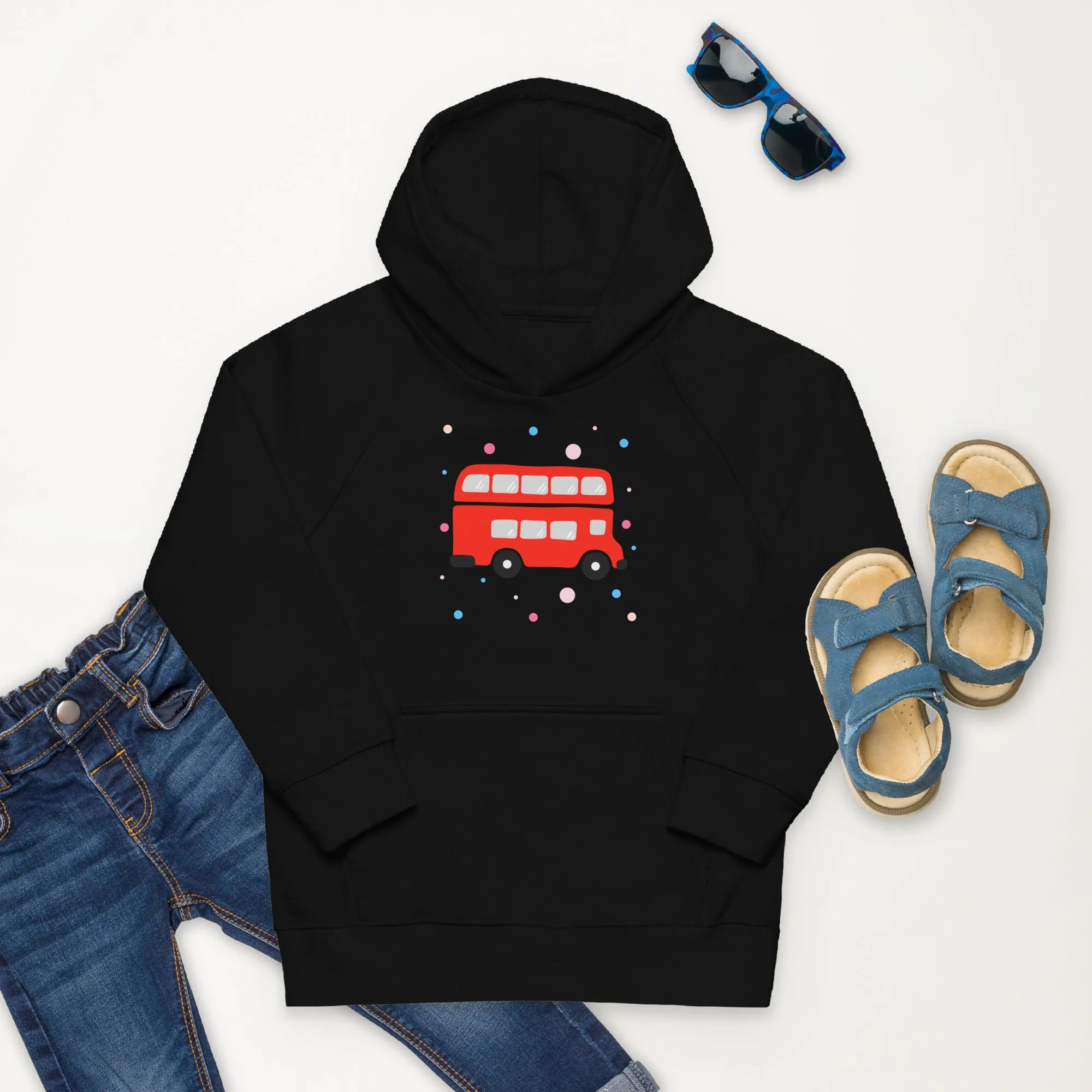 London Doodles - Bus - Kids Eco Hoodie