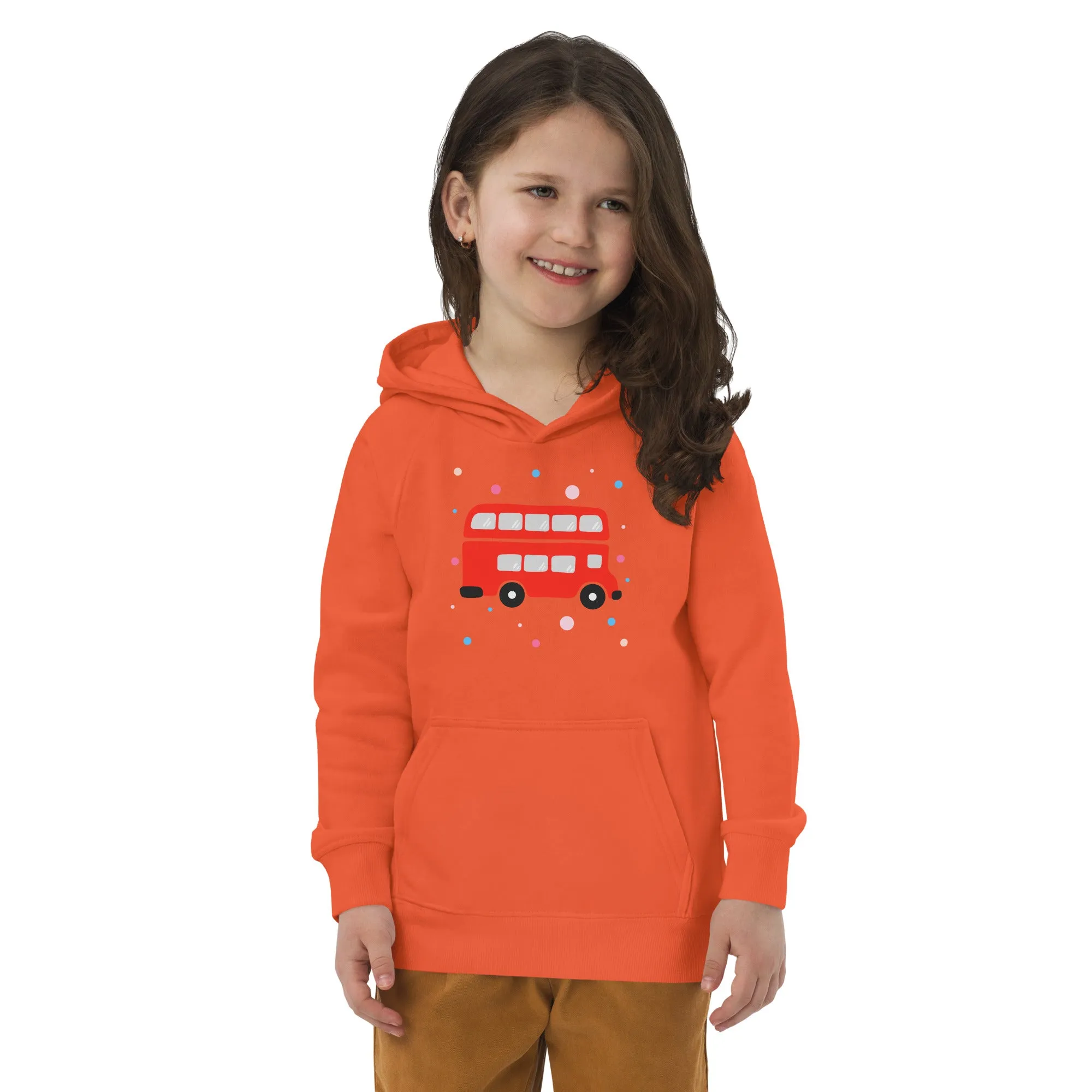 London Doodles - Bus - Kids Eco Hoodie