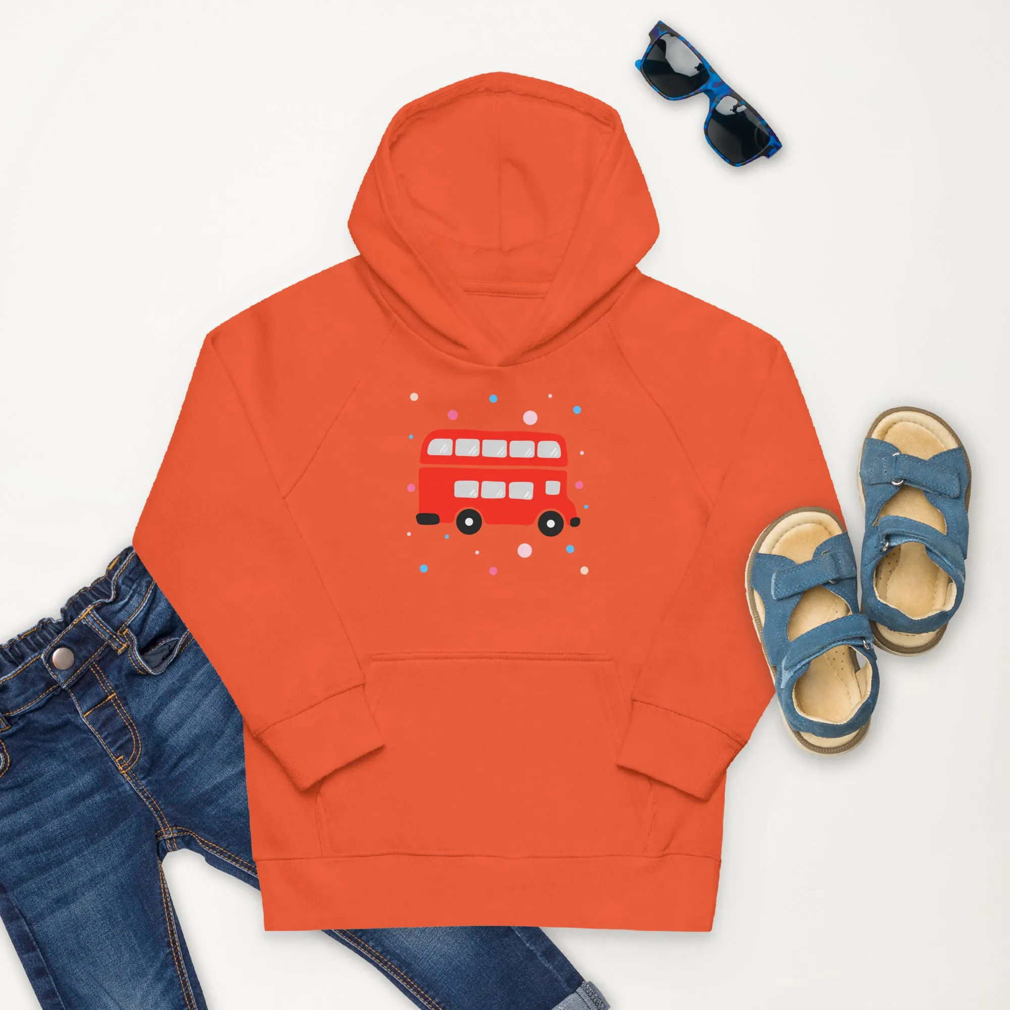 London Doodles - Bus - Kids Eco Hoodie