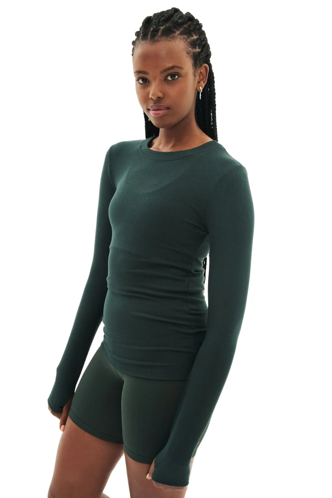 Louise Rib Long Sleeve, Military