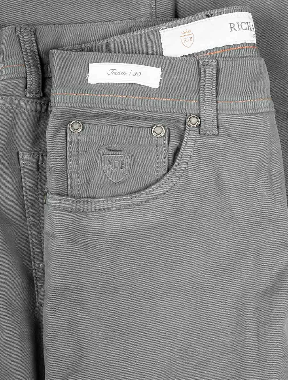 Luxury Denim Cashmere Jeans Grey