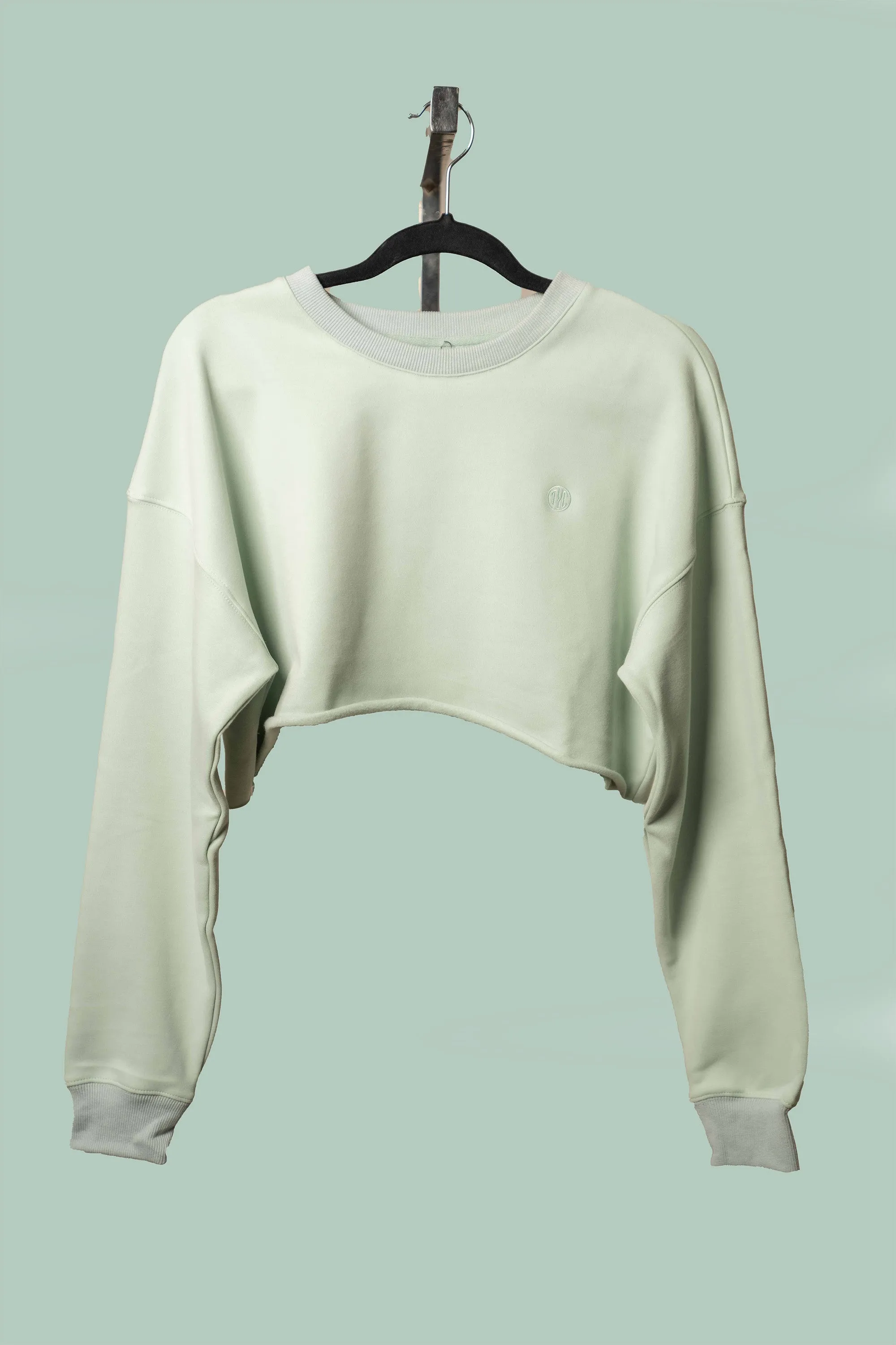 Luxury Loungewear Cropped Crewneck