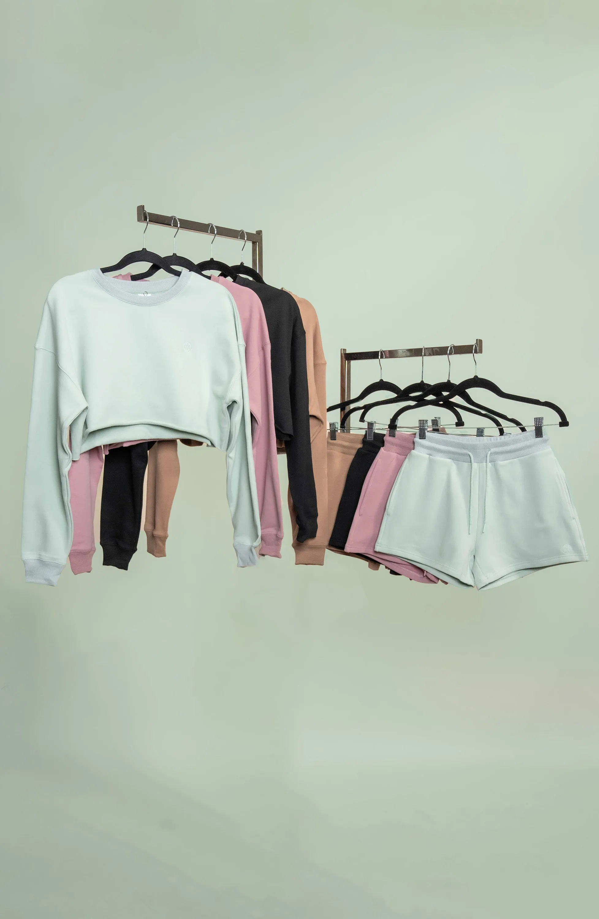 Luxury Loungewear Cropped Crewneck