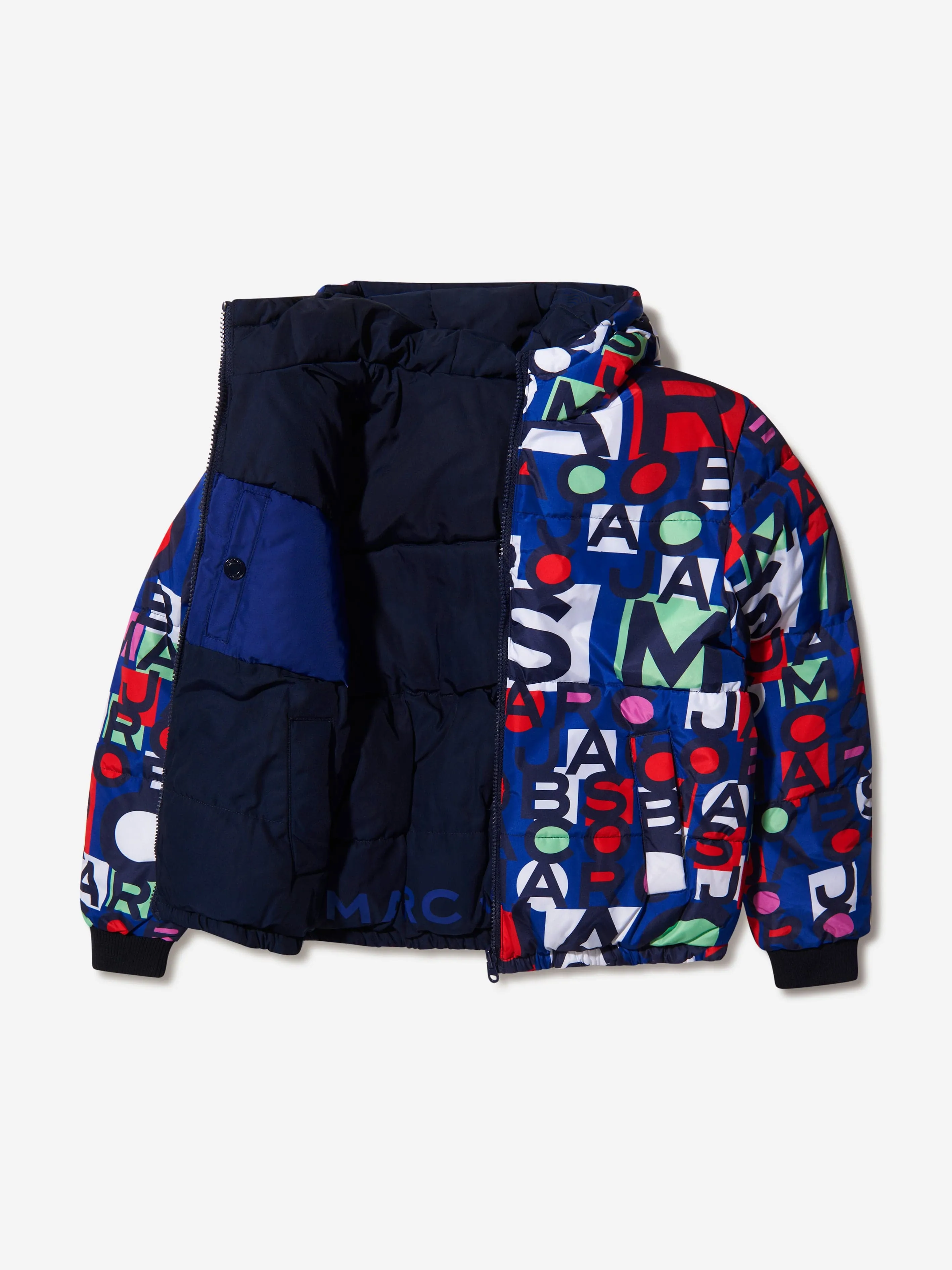 MARC JACOBS Boys Monogram Reversible Puffer Jacket