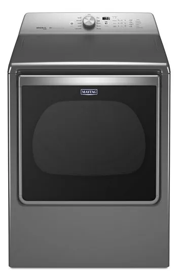 Maytag YMEDB855DC 8.8 CU. FT Extra-large capacity dryer with steam refresh cycle - Mettalic Slate