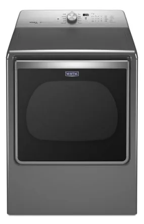 Maytag YMEDB855DC 8.8 CU. FT Extra-large capacity dryer with steam refresh cycle - Mettalic Slate