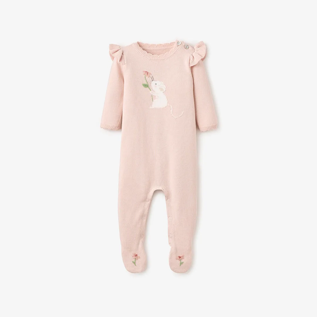 Meadow Mouse Footed Jumpsuit