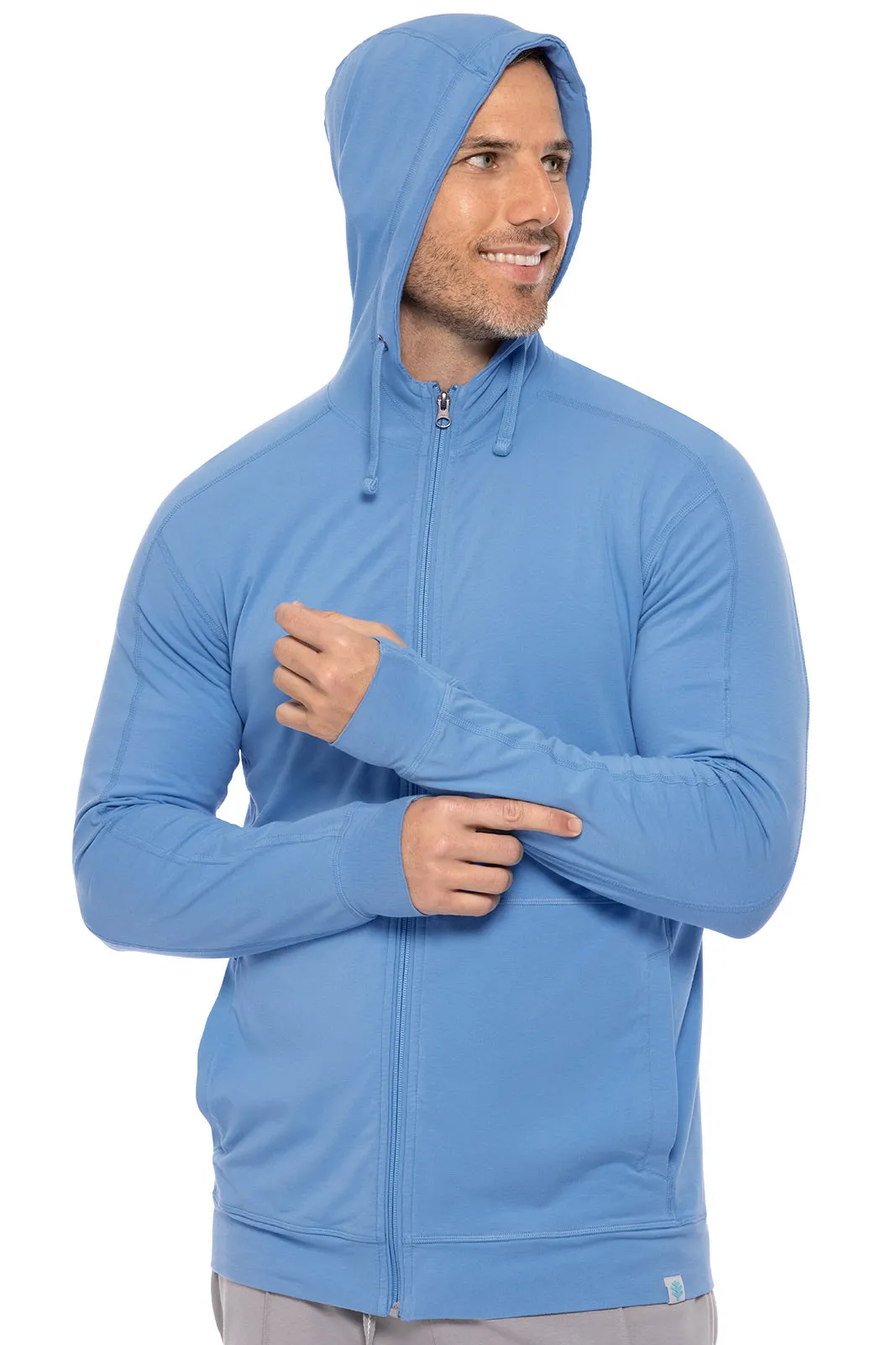 Men's LumaLeo Zip-Up Hoodie  |  Clear Sky Blue