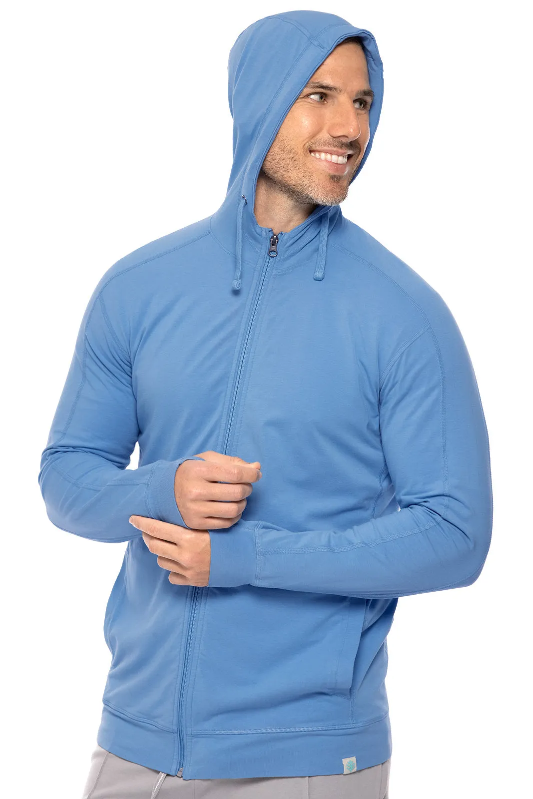 Men's LumaLeo Zip-Up Hoodie  |  Clear Sky Blue