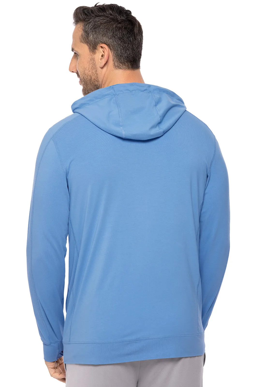 Men's LumaLeo Zip-Up Hoodie  |  Clear Sky Blue