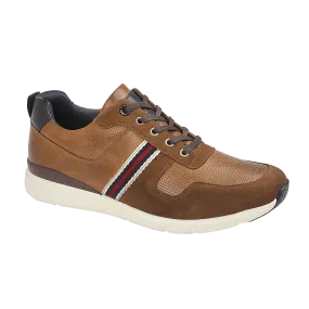 Mens Smart Tan Trainer "Jack" Soft Comfort Value sale