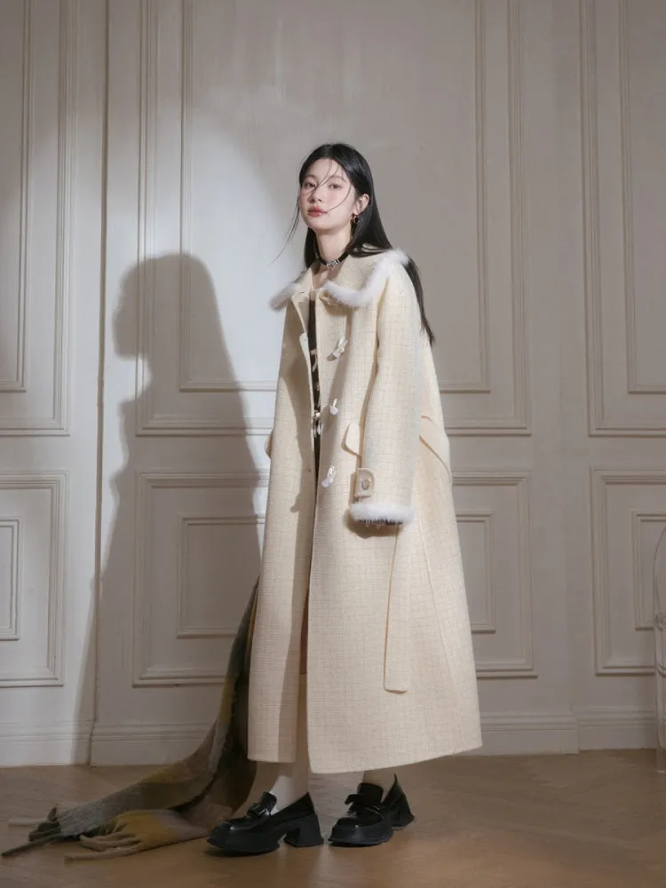 Mink long wool coat【s0000005834】