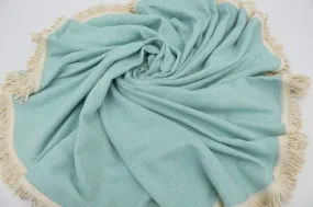 Mint Green 100% Cotton Round Beach Towel