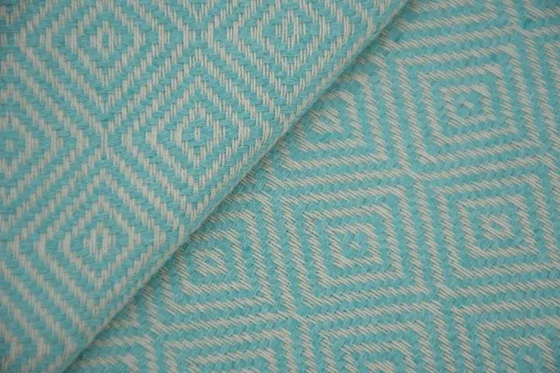 Mint Green 100% Cotton Round Beach Towel