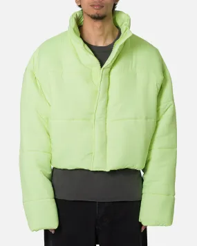 MNML Cropped Puffer II Jacket Green