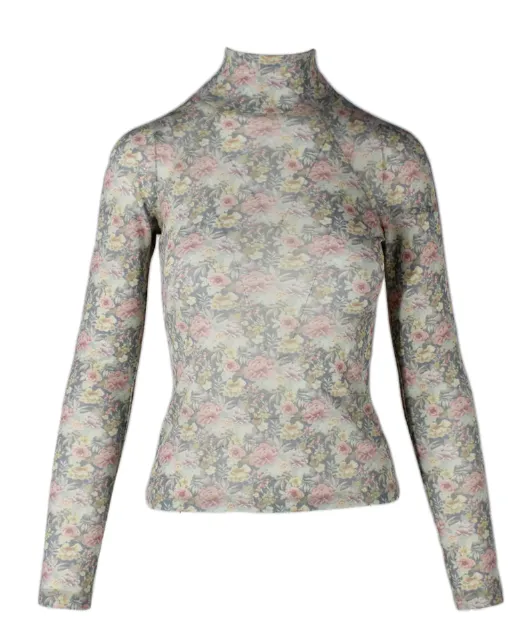 Nanushka Floral Ragian Turtleneck | XS