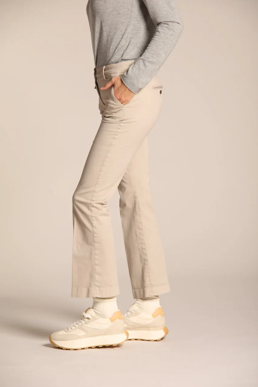 New York Trumpet pantalone chino donna in raso slim fit