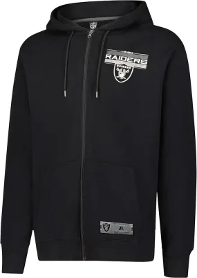 NFL Official Adults Super Soft Supreme Full Zip Hoodie Sweatshirt Jacket -  Warm Polyester Blend - Unisex|Las Vegas Raiders