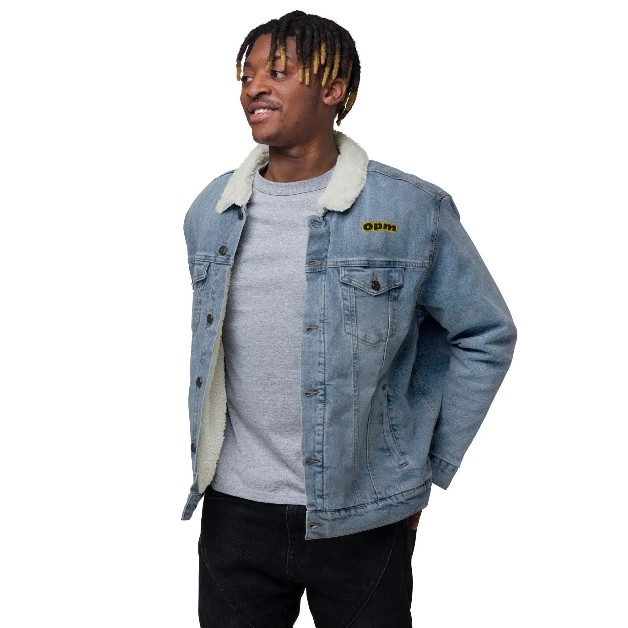 Opm Dj B3 Unisex denim sherpa jacket