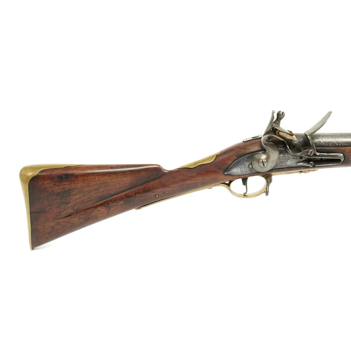 Original Revolutionary War British 24th Regiment Burgoyne Expedition Short Land Pattern Brown Bess Musket Marked Dublin Castle - Princeton Battlefield Museum