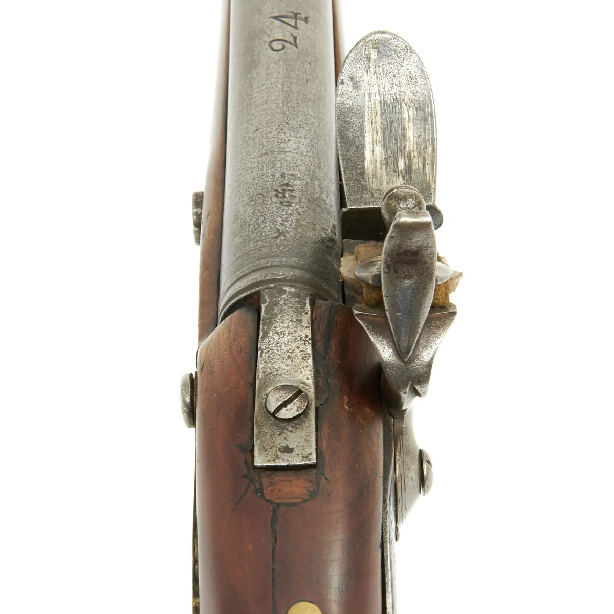 Original Revolutionary War British 24th Regiment Burgoyne Expedition Short Land Pattern Brown Bess Musket Marked Dublin Castle - Princeton Battlefield Museum