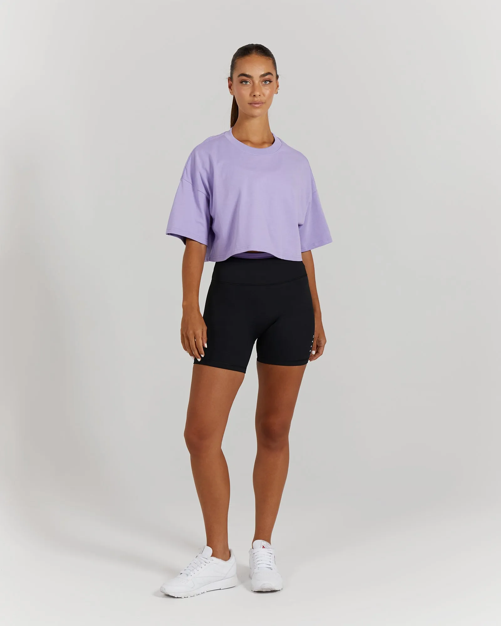 OVERSIZED CROP TEE - CALYPSO