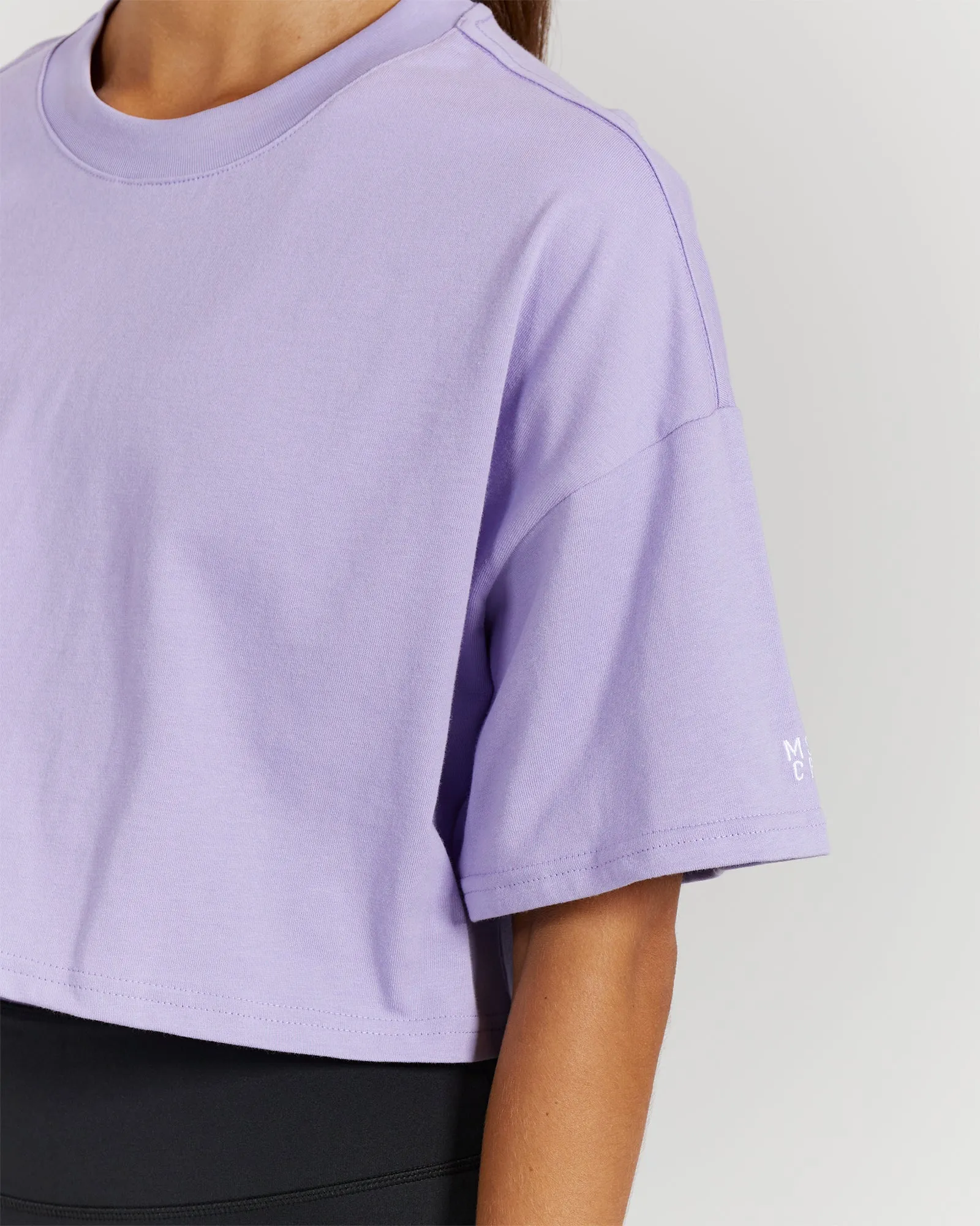 OVERSIZED CROP TEE - CALYPSO