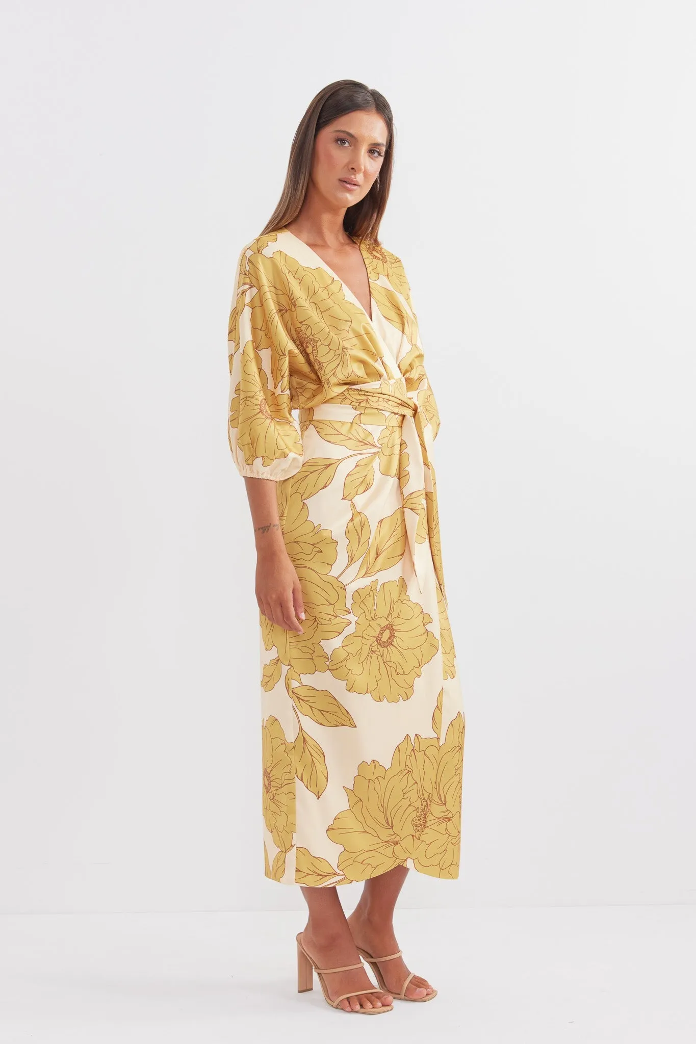 Pasduchas Favourite Wrap Midi - Golden