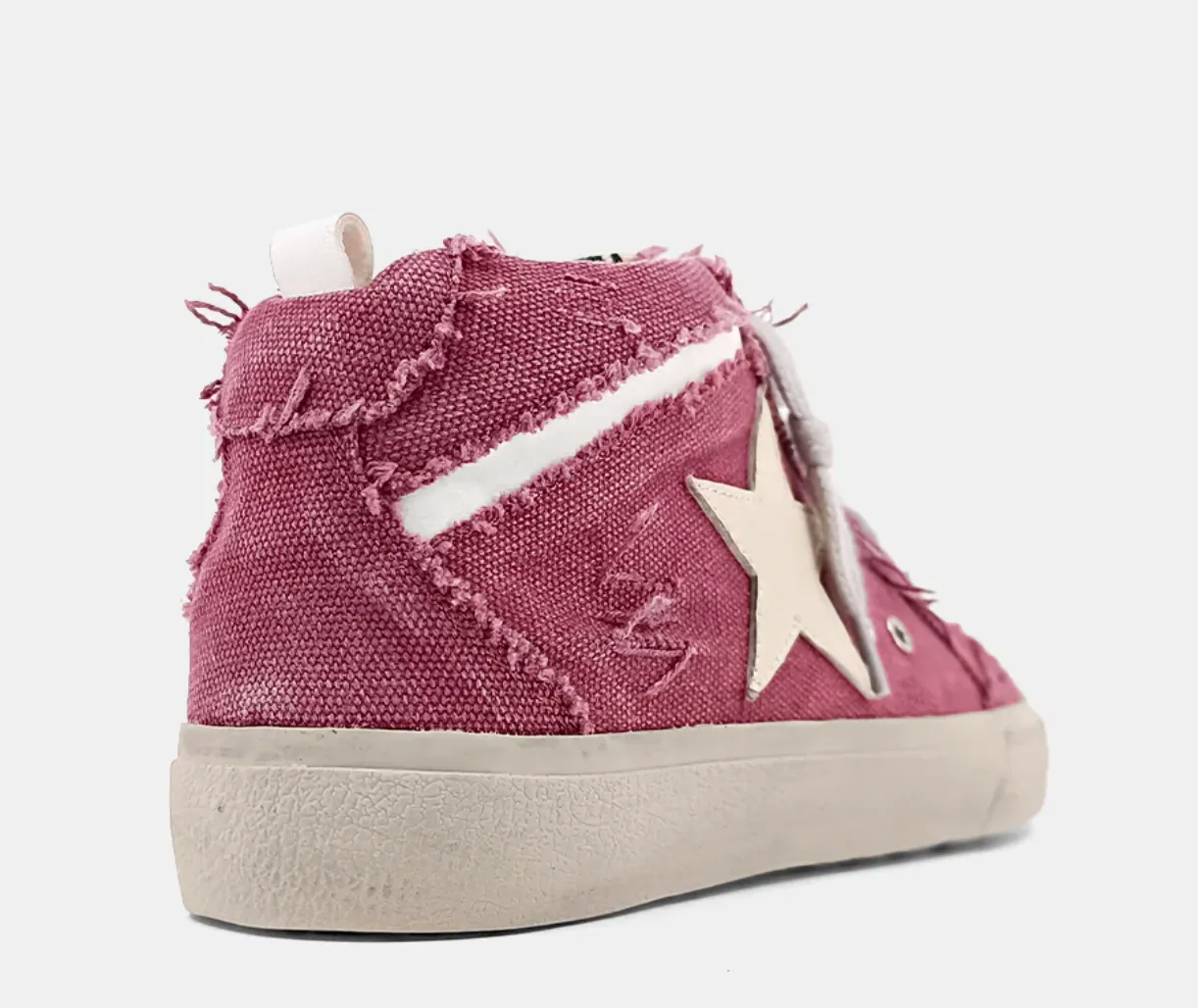 Paulina High Top Sneaker-Wine Canvas