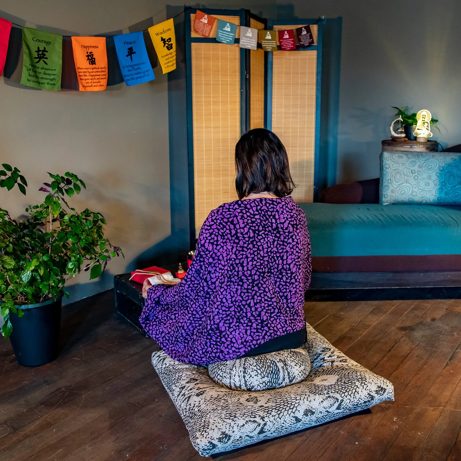 Pebbles on the Path Meditation Shawl