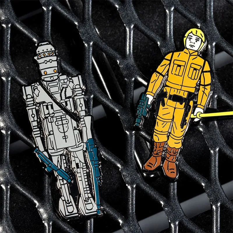 Pin Kings Star Wars Enamel Pin Badge Set 1.14 – IG-88 and Luke Skywalker (Bespin Fatigues)