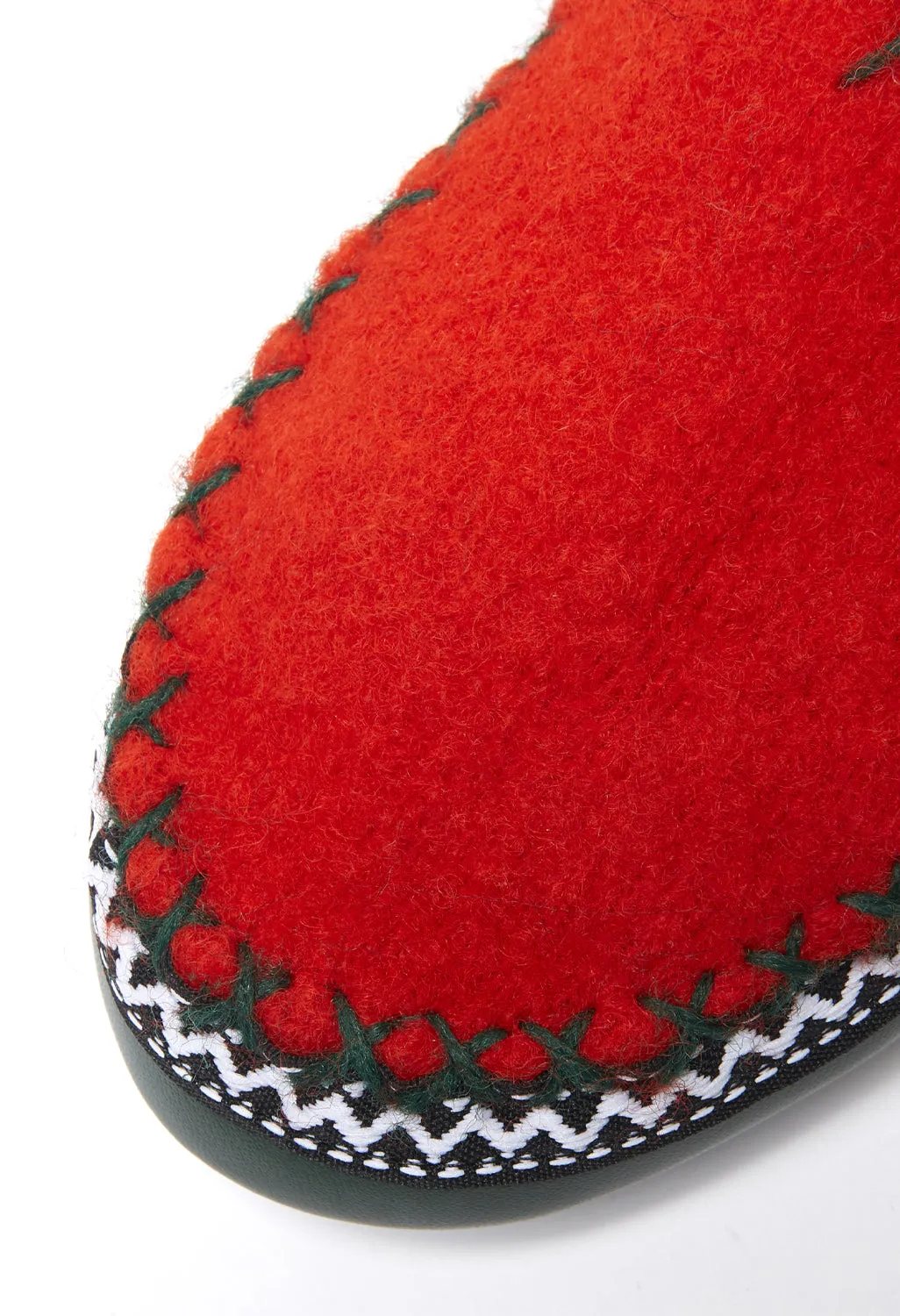 Plakolm Austrian Hut Slippers - Red