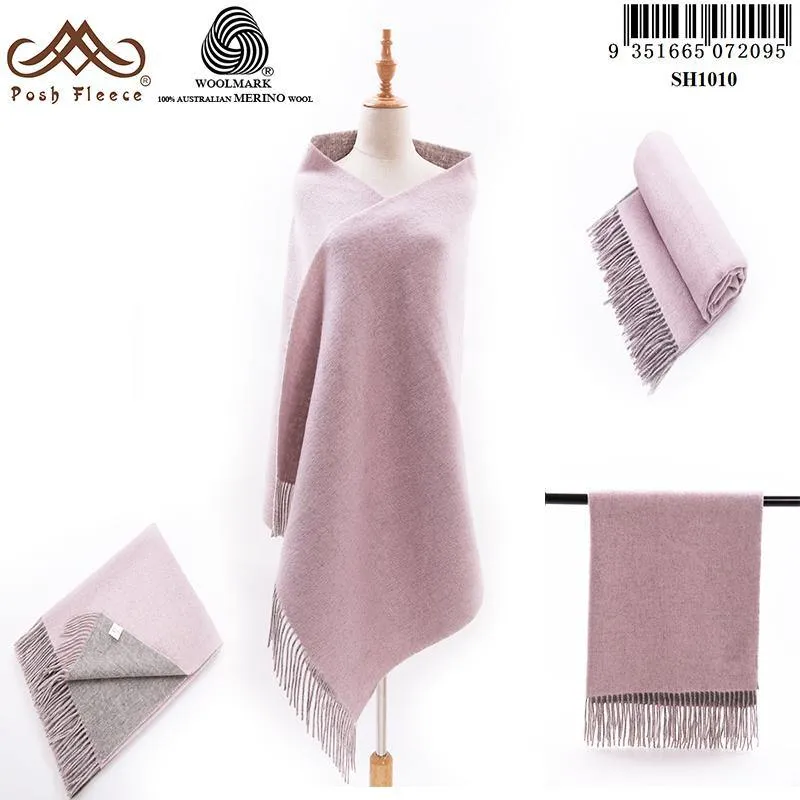 Posh Fleece Australian Merino Wool Blend Shawl SH1010