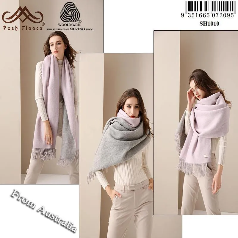 Posh Fleece Australian Merino Wool Blend Shawl SH1010