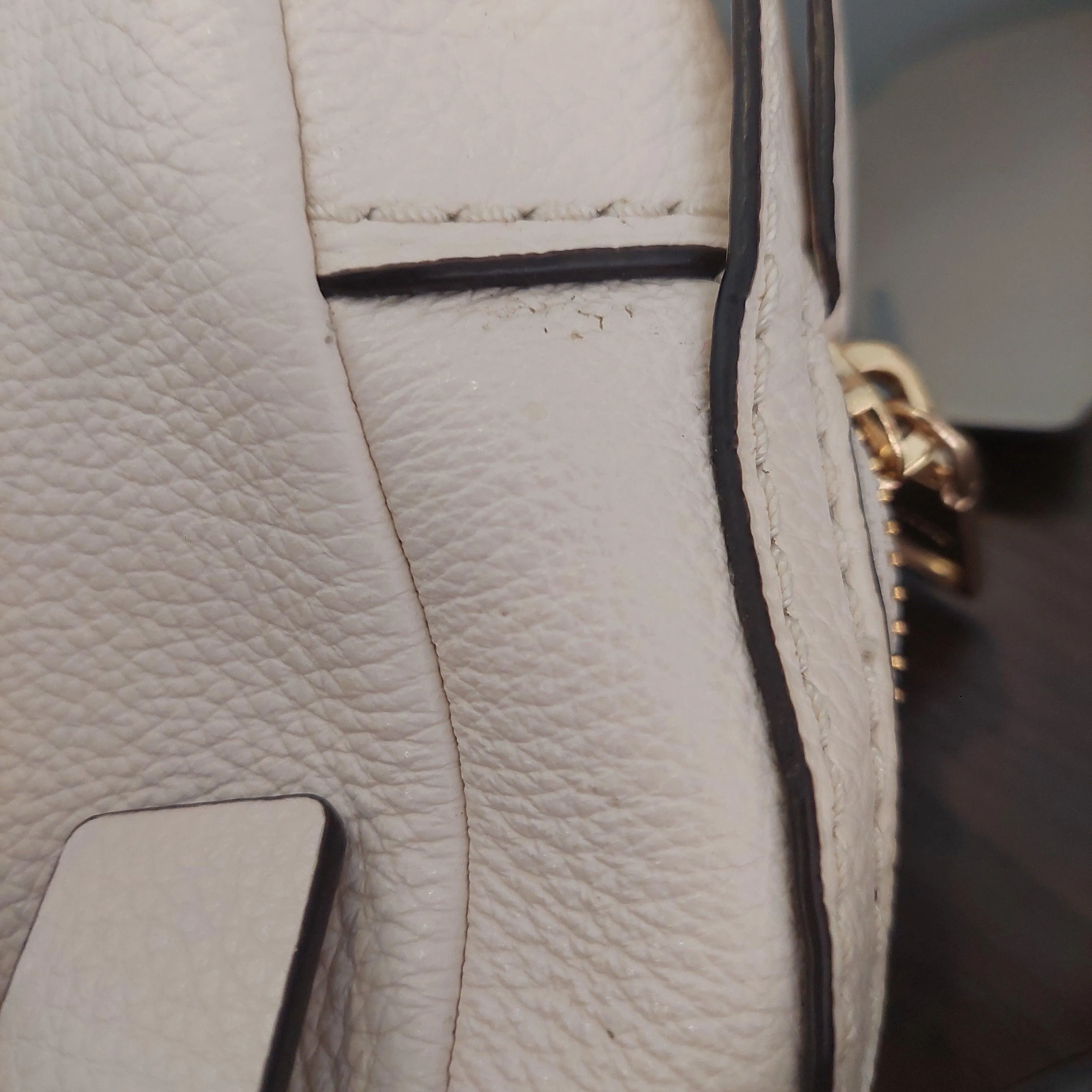 Pre-Loved Treasures - Coach White Pebbled Leather Andi Backpack | Brand New