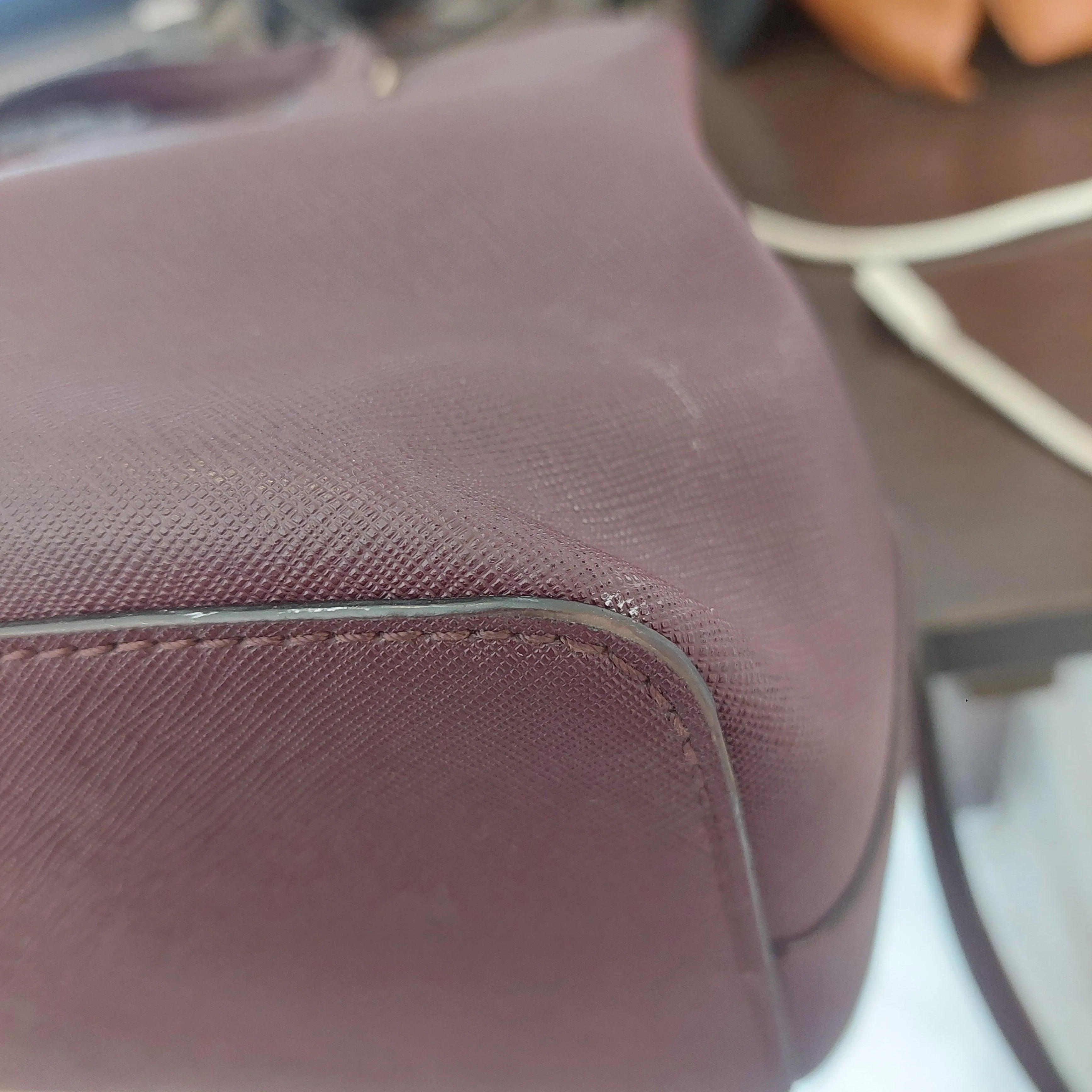 Pre-Loved Treasures - Kate Spade Purple Leather Laurel Way Satchel