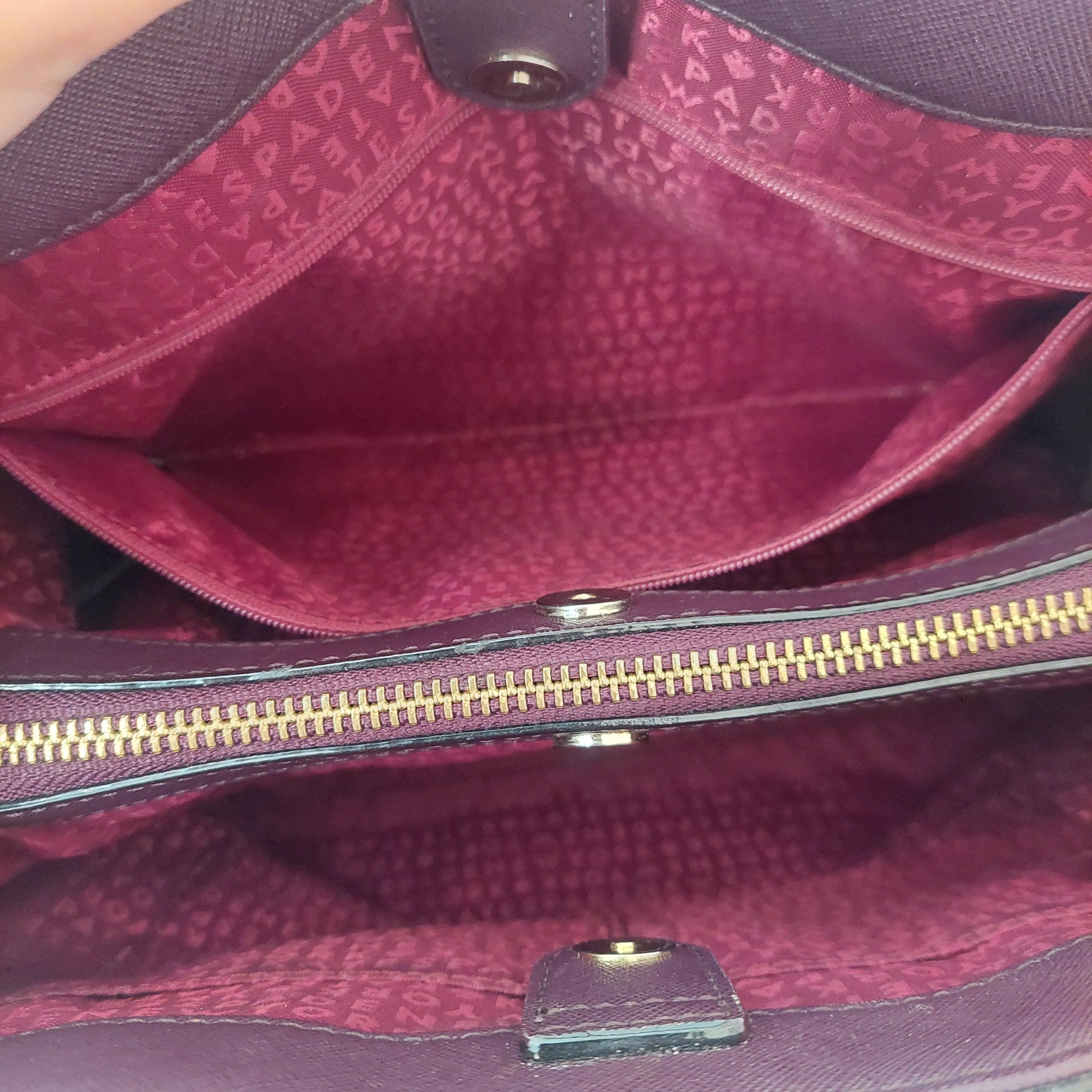 Pre-Loved Treasures - Kate Spade Purple Leather Laurel Way Satchel