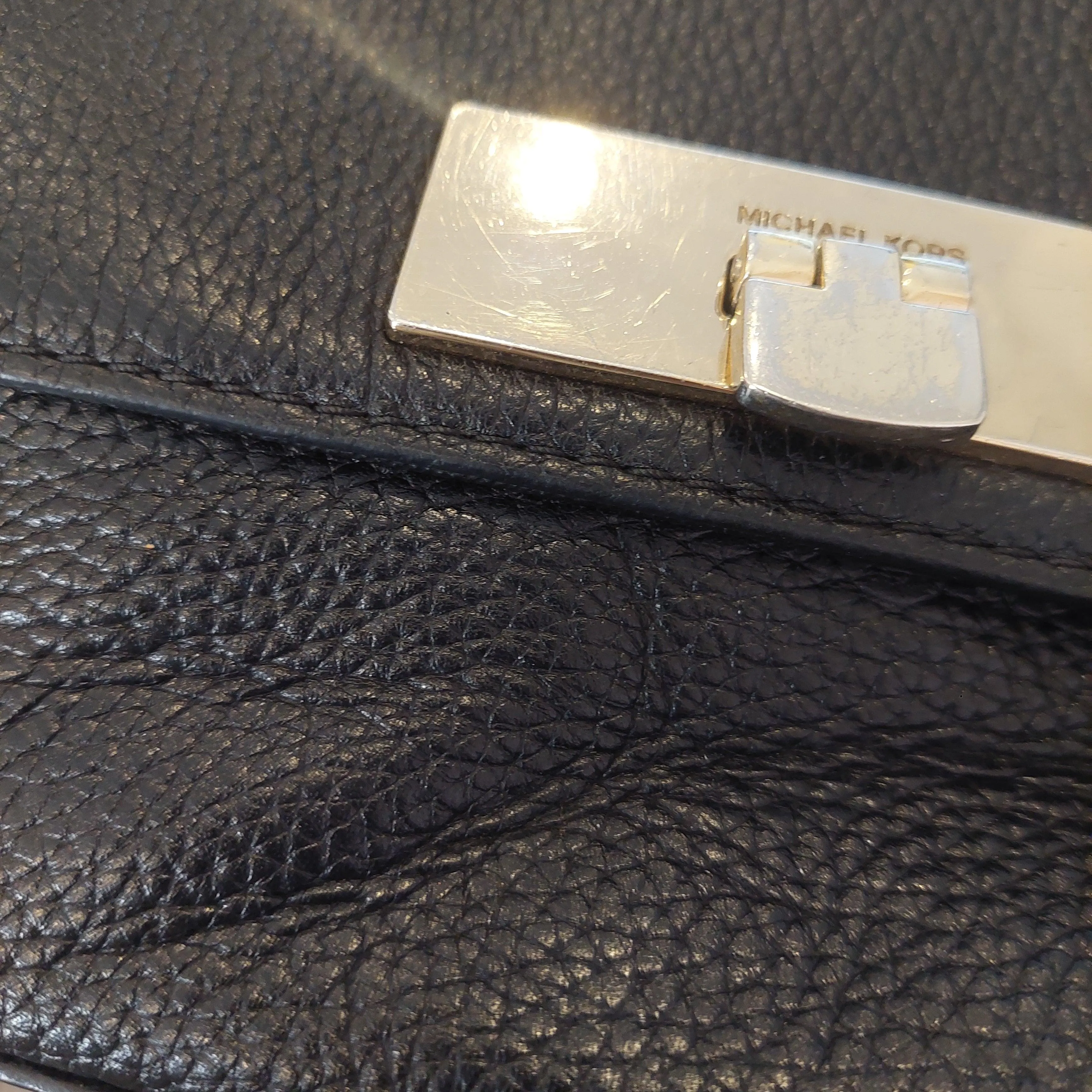 Pre-Loved Treasures - Michael Kors Black Leather 'Callie' Satchel