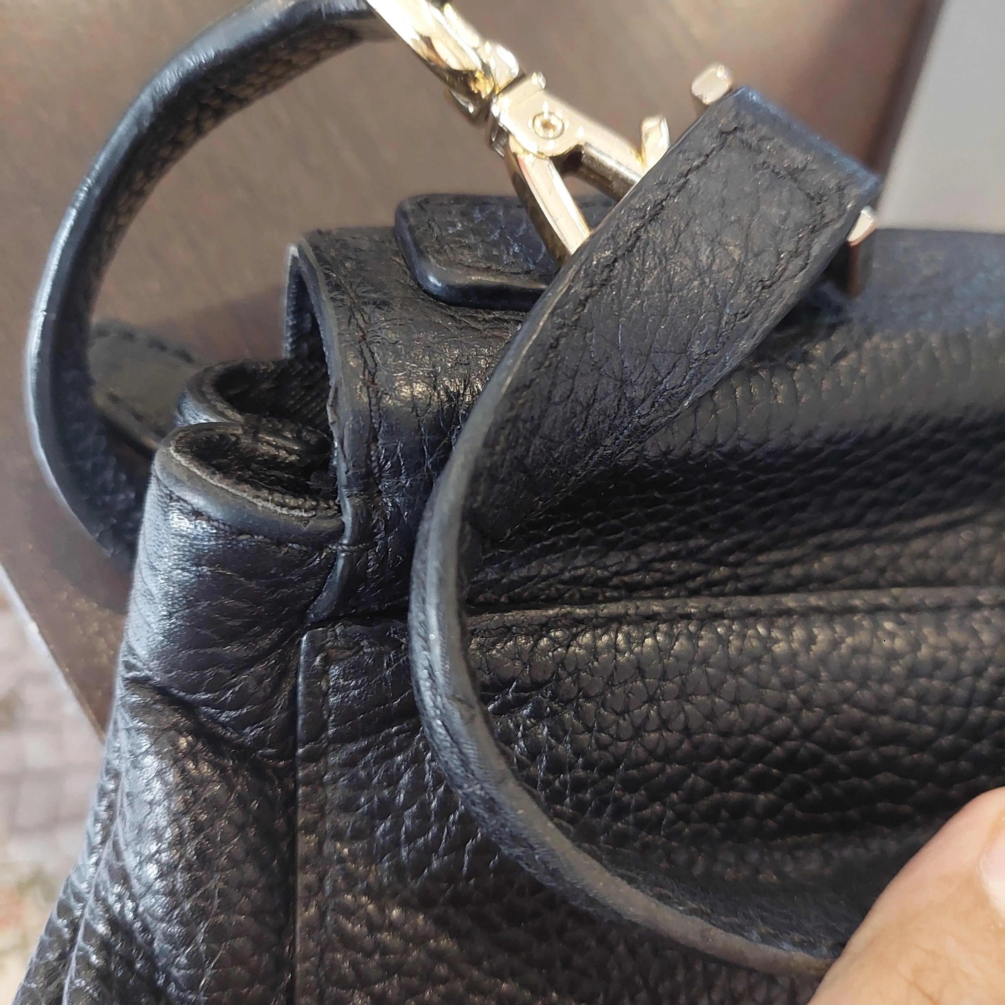 Pre-Loved Treasures - Michael Kors Black Leather 'Callie' Satchel