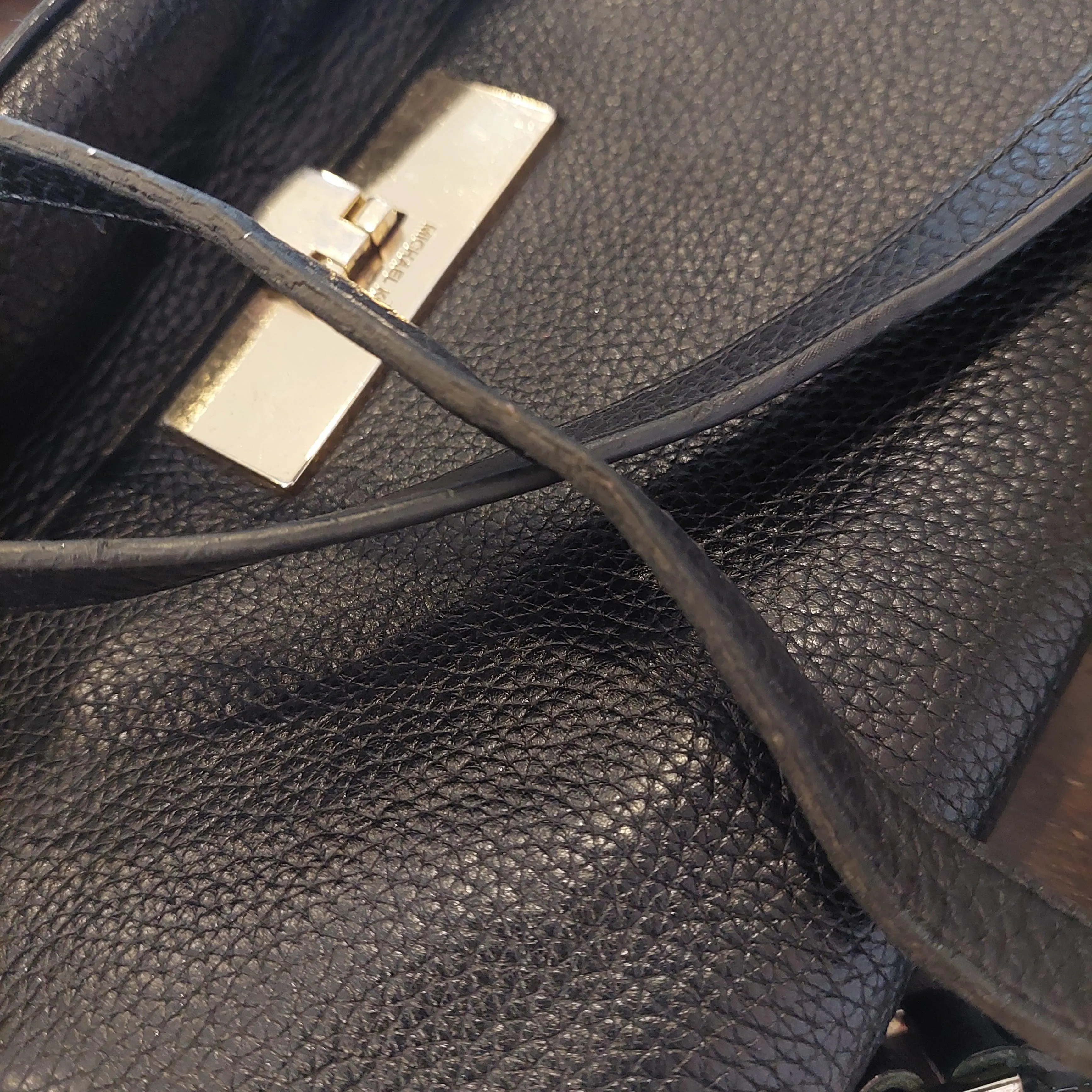 Pre-Loved Treasures - Michael Kors Black Leather 'Callie' Satchel