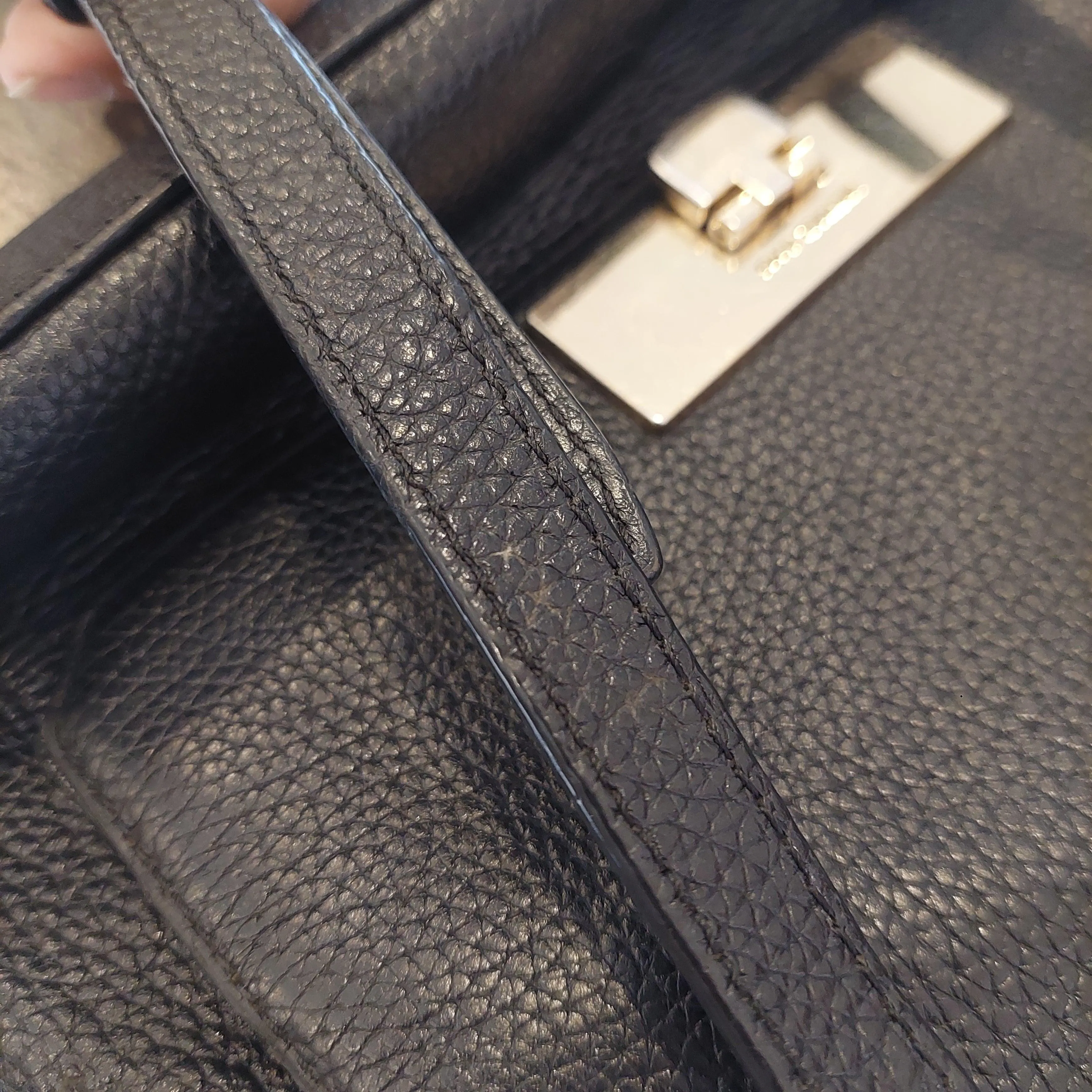 Pre-Loved Treasures - Michael Kors Black Leather 'Callie' Satchel