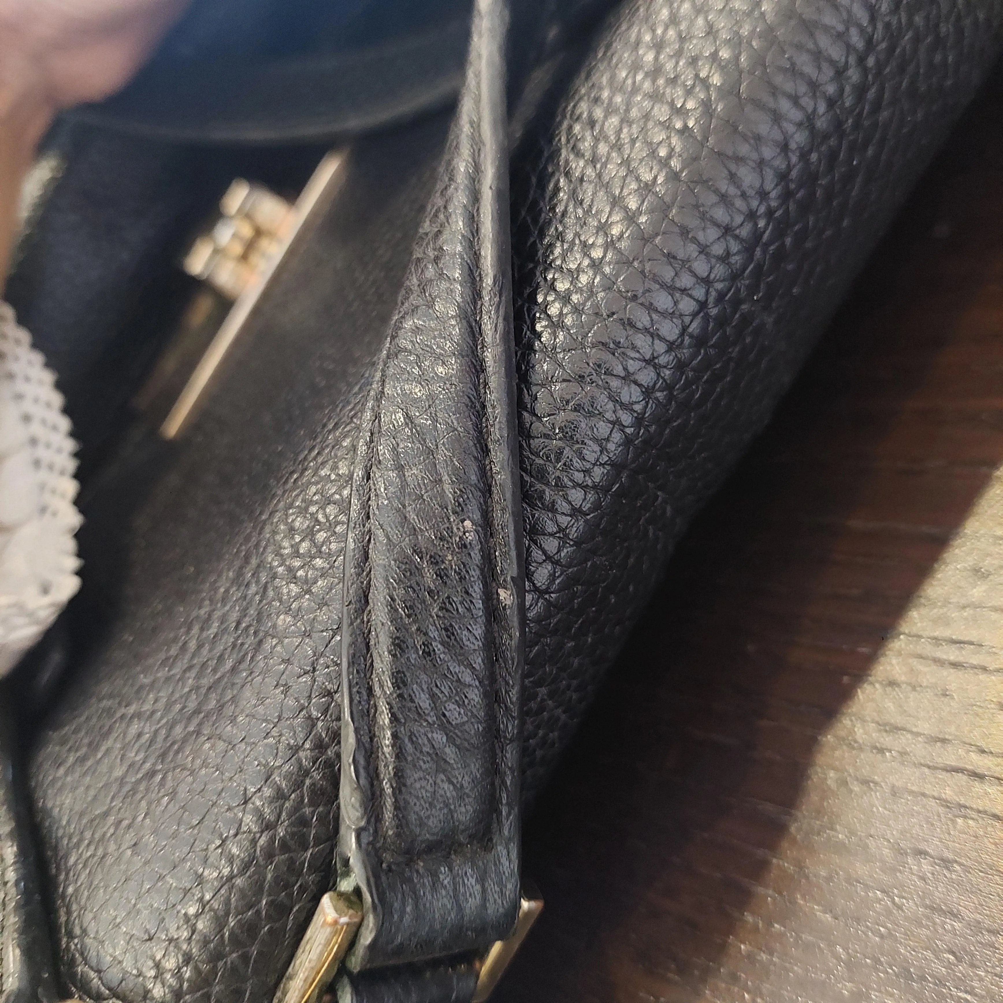 Pre-Loved Treasures - Michael Kors Black Leather 'Callie' Satchel