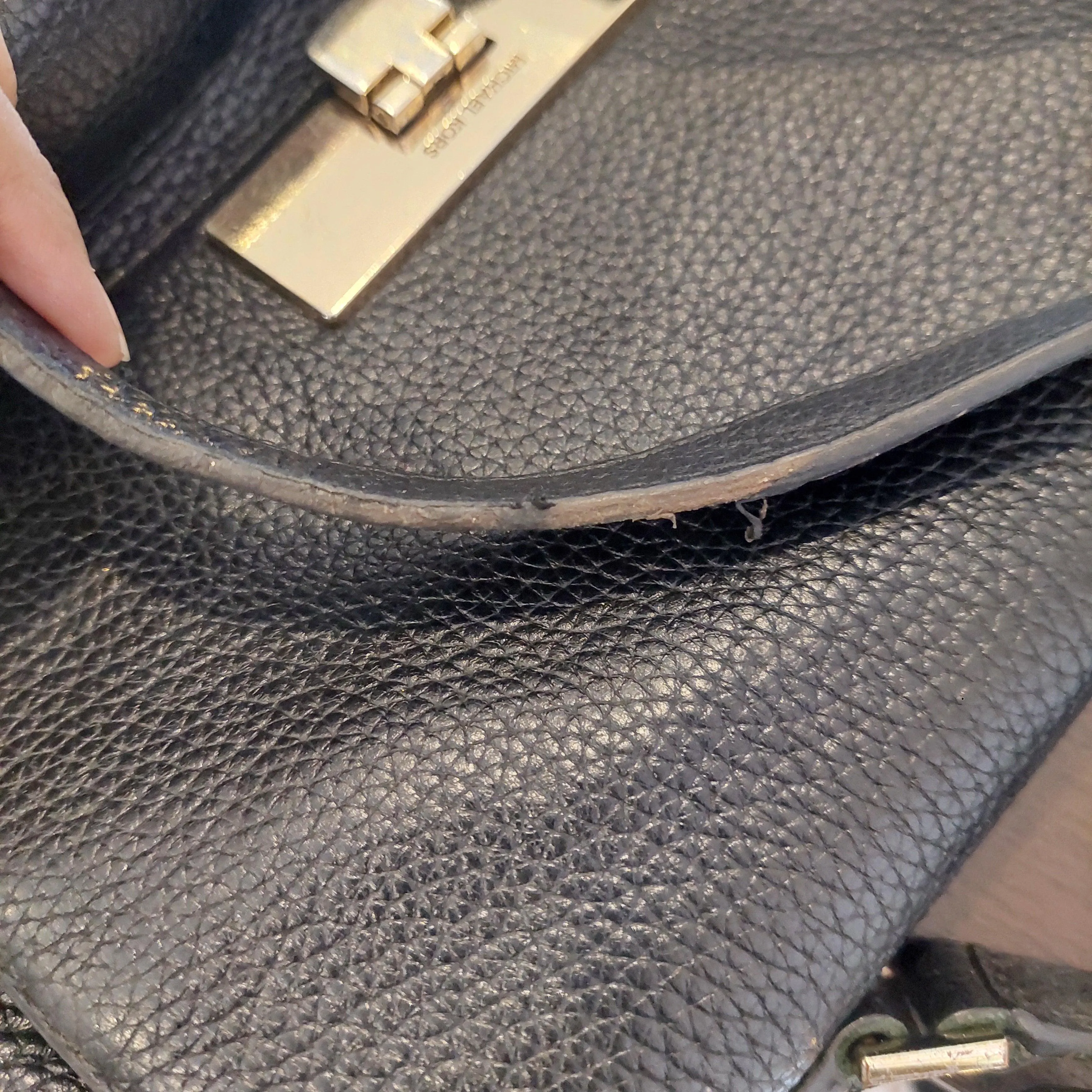 Pre-Loved Treasures - Michael Kors Black Leather 'Callie' Satchel