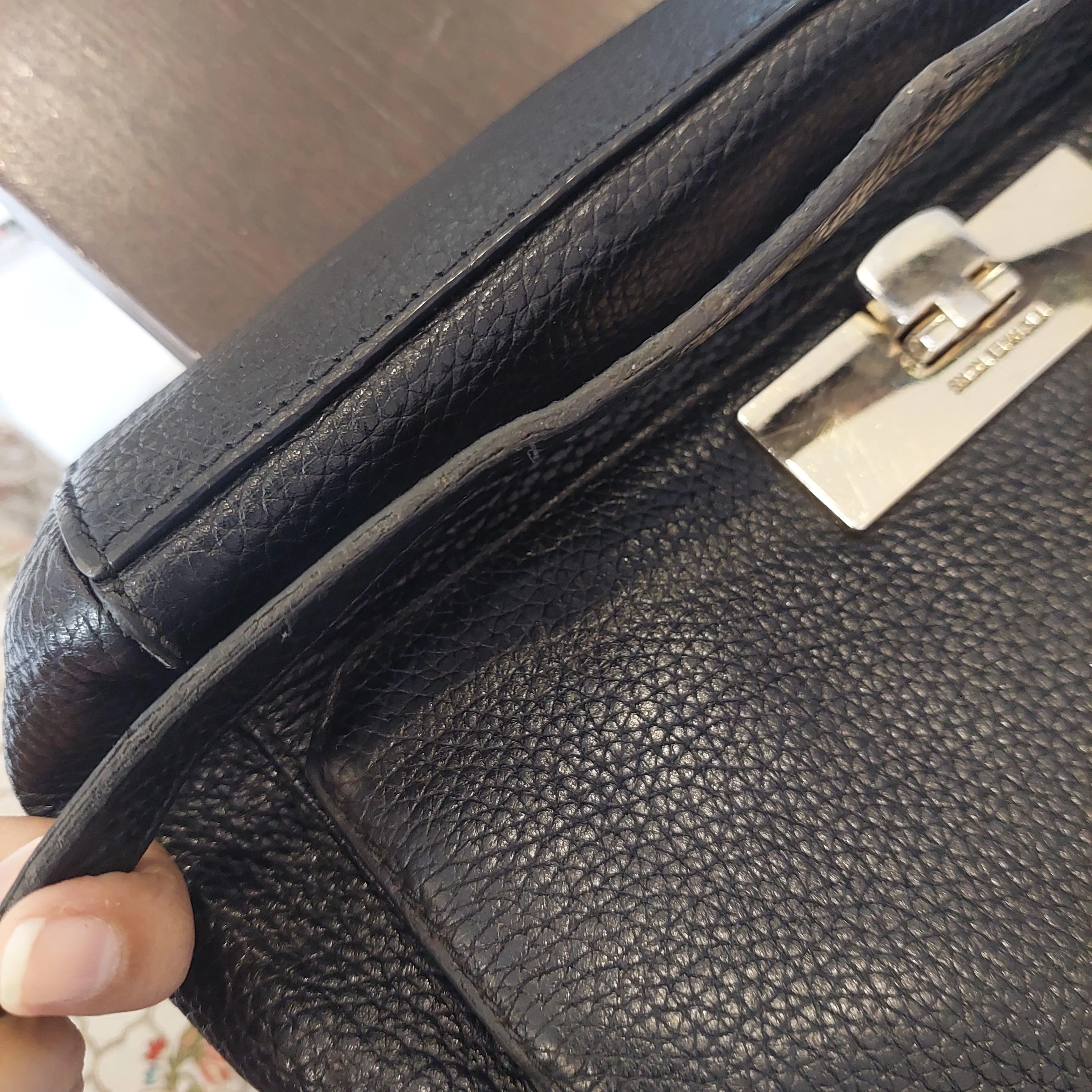 Pre-Loved Treasures - Michael Kors Black Leather 'Callie' Satchel