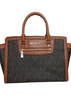 Pre-Loved Treasures - Michael Kors Monogram Large Selma Satchel