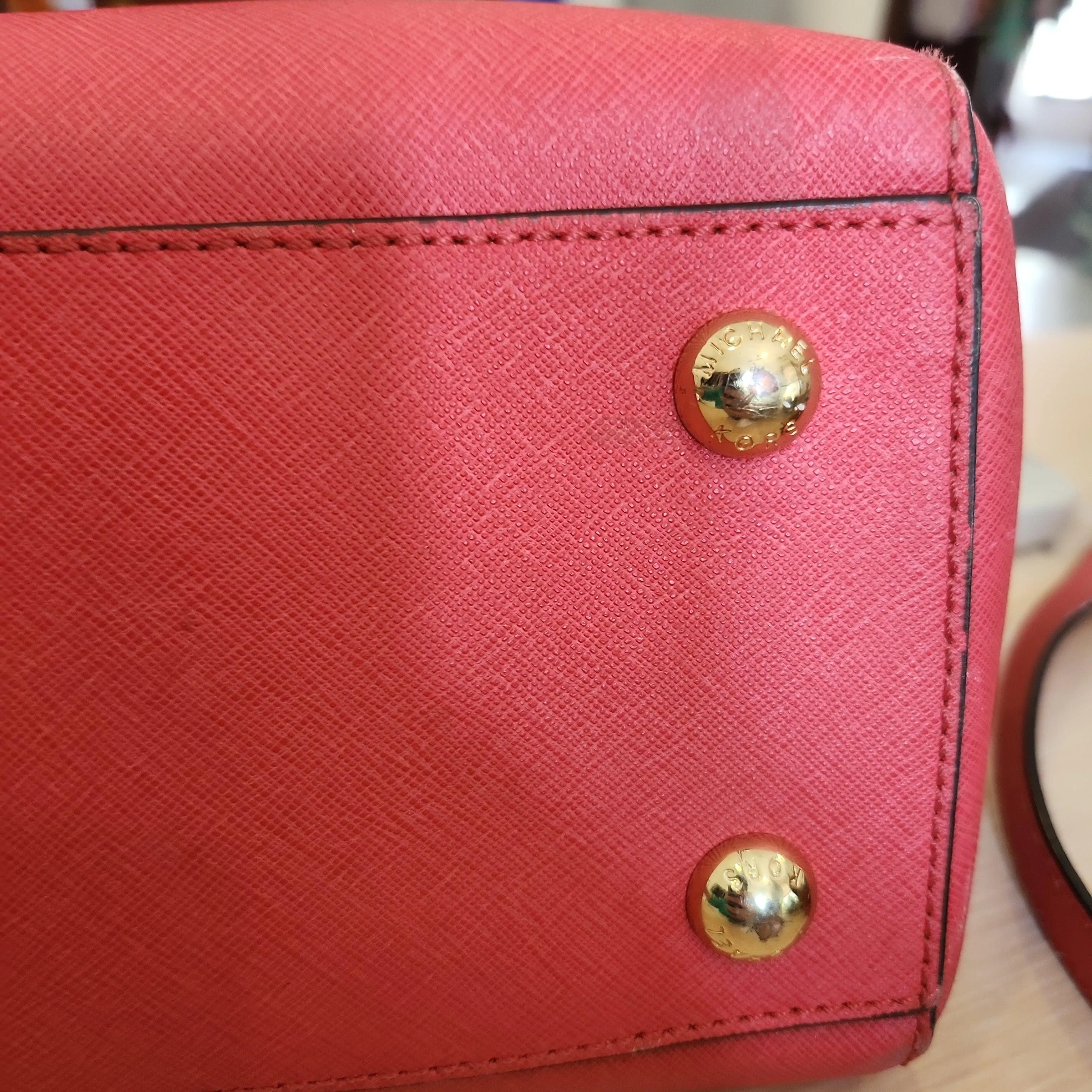 Pre-Loved Treasures - Michael Kors Pink Chain Handle Leather Satchel