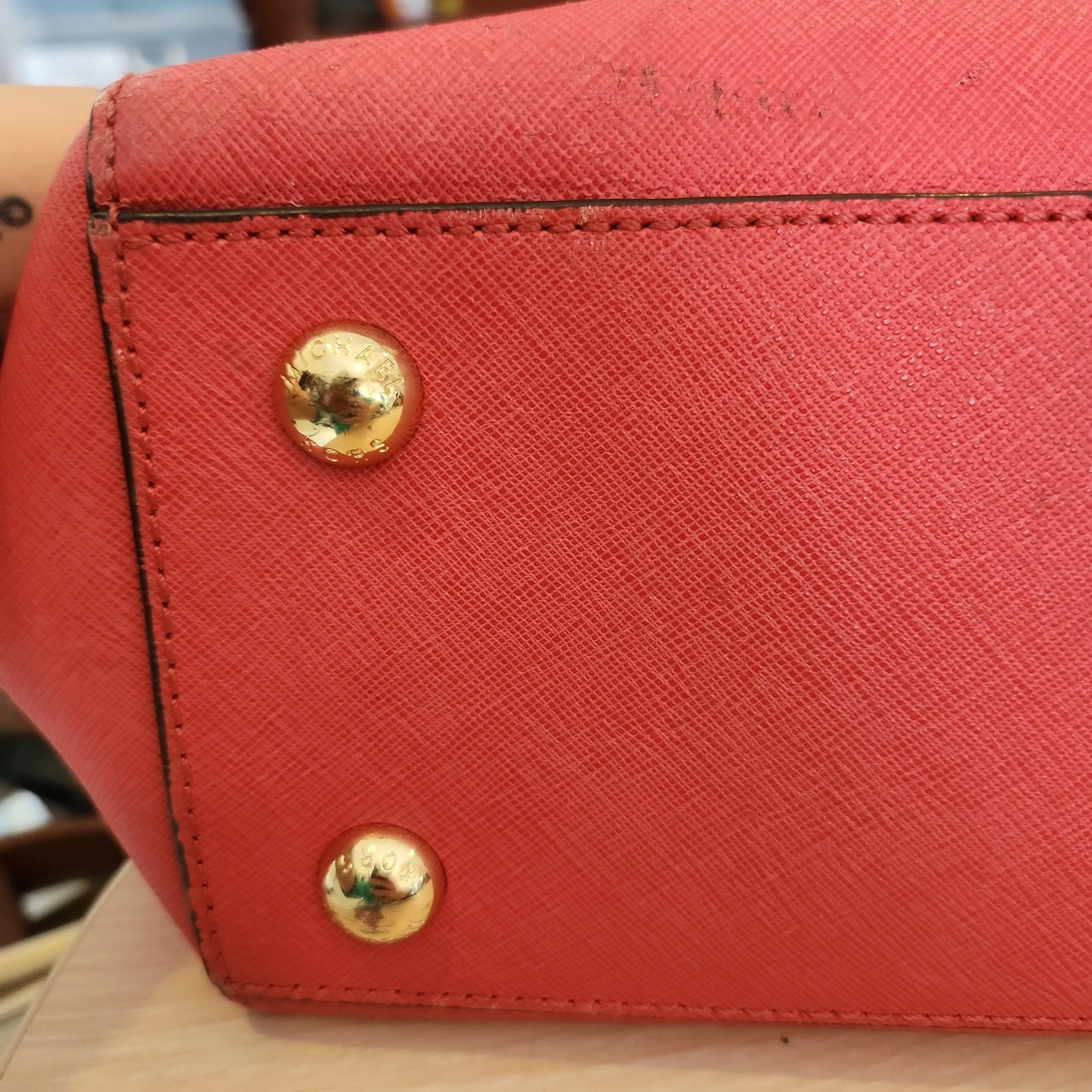 Pre-Loved Treasures - Michael Kors Pink Chain Handle Leather Satchel